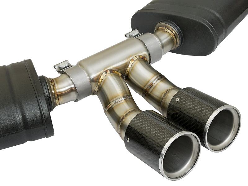 aFe MACH Force-Xp 2in 304 Stainless Steel Cat-Back Exhaust with Carbon Fiber Tips 2013-2016 Porsche Boxster 2.7L/3.4L - photo 4