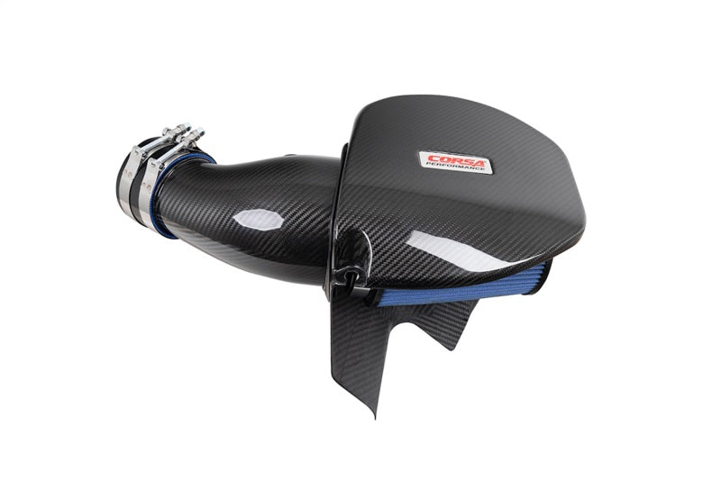 CORSA Performance 2021-2023 Dodge Challenger/Charger 6.4L V8 Carbon Fiber Open Element Air Intake - Oiled (cor44016)