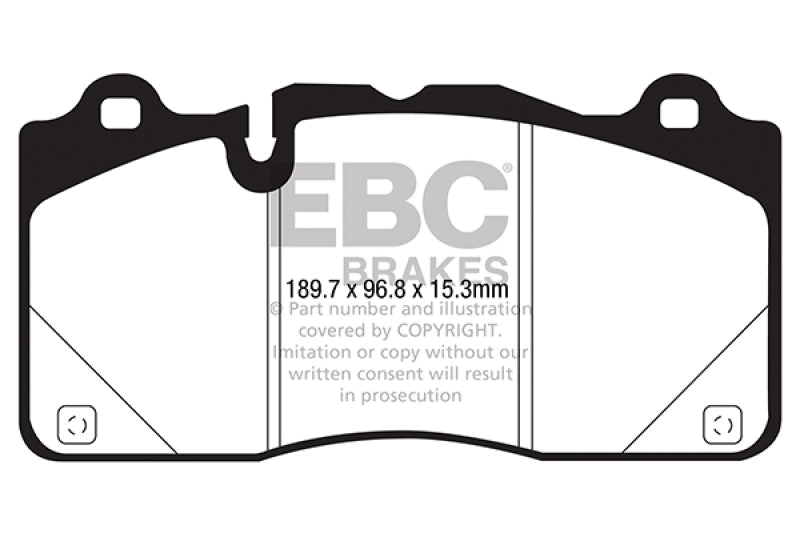 EBC Cadillac CTS-V Redstuff Ceramic Low-Dust Front Brake Pads (DP33050C)