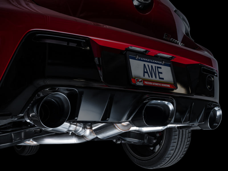 AWE Tuning 2023+ Toyota GR Corolla Touring Edition Exhaust - Diamond Black Tips - photo 5