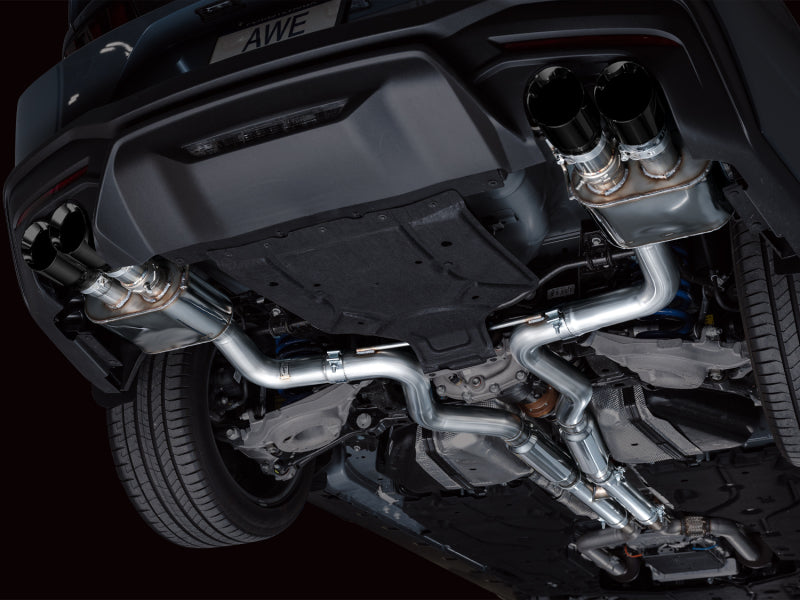 AWE Tuning 2024 Ford Mustang GT Fastback S650 RWD SwitchPath Cat-Back Exhaust with Quad Diamond Black Tips - photo 4
