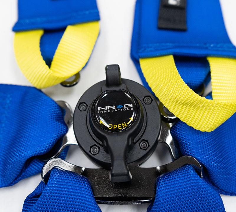 NRG FIA 6-Point 2in. Shoulder Belt for HANS Device/ Rotary Cam Lock Buckle/ 3in. Waist Belt - Blue (SBH-HRS6PCBL) - photo 3
