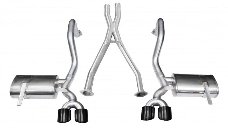CORSA Performance 1997-2004 Chevrolet Corvette C5 Z06 5.7L V8 Black Xtreme Cat-Back + XO Exhaust - photo 4