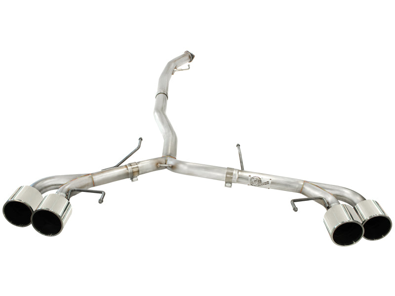 aFe Takeda 3in Stainless Steel Exhaust Cat-Back 2009-2014 Nissan GTR V6 3.8L Polished Tips - photo 2