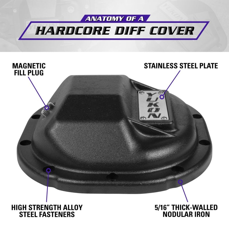 Yukon Gear & Axle Gear Hardcore Diff Cover for 8.8in Ford