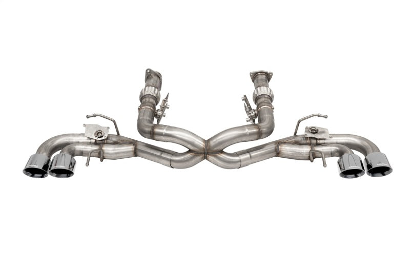 CORSA Performance 2020-2025 Corvette C8 3in Valved Cat-Back 4.5in Polished Quad Tips - Fits Factory NPP Exhaust with AFM - photo 2