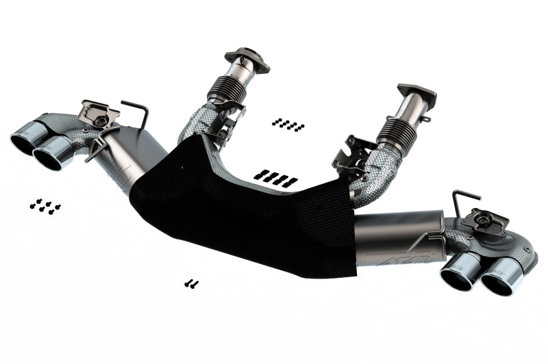 Borla 2020 Chevrolet Corvette C8 6.2L ATAK 3in Exhaust System Dual Round A/C Tips 4inx 4.75in - photo 3