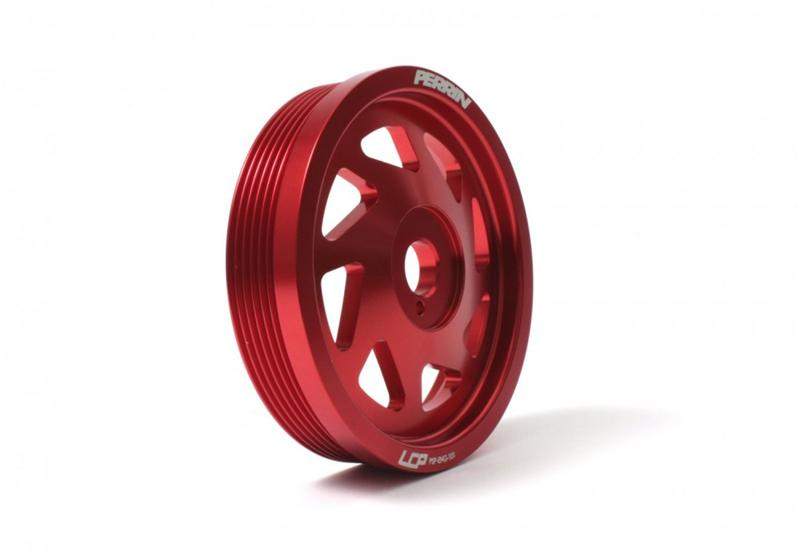 Perrin Performance 15-18 Subaru WRX / 13-20 BRZ / 14-18 FXT / 13-16 Crosstrek Lightened Crank Pulley - Red