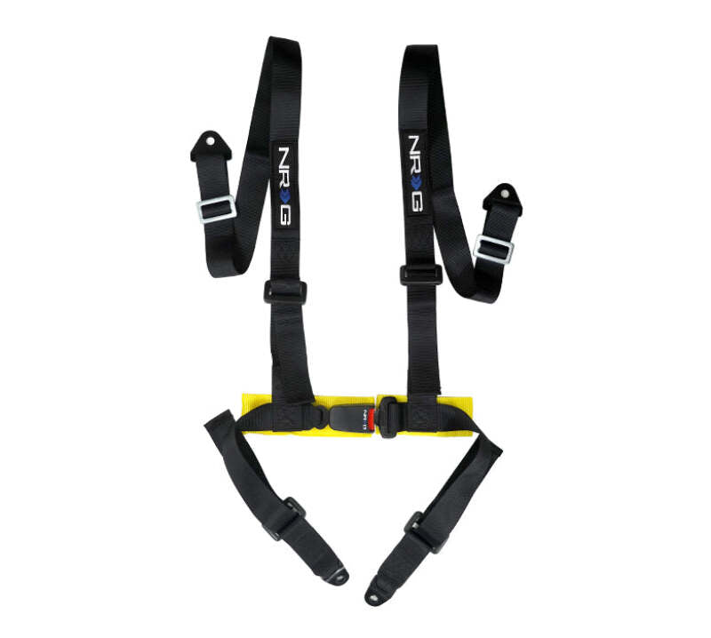 NRG 4 Point Seat Belt Harness / Buckle Lock - Black (SBH-4PC-SBK)
