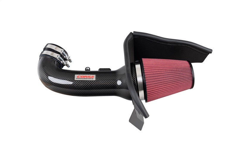 CORSA Performance 2016-2024 Chevrolet Camaro SS 6.2L V8 Carbon Fiber Open Element Air Intake - Dry (cor44018D)