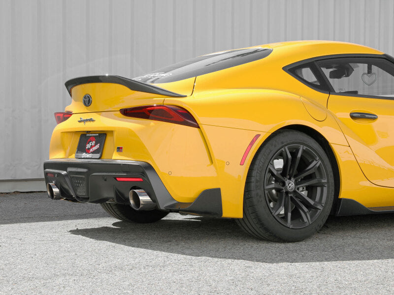 aFe POWER Takeda 2021 Toyota Supra 2.0L 2.5in-3in 304 Stainless Steel Cat-Back Exhaust with Polished Tips - photo 5