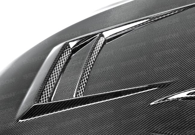 Seibon 2008-2012 Mitsubishi Lancer Evo X DV-Style Carbon Fiber Hood - photo 4