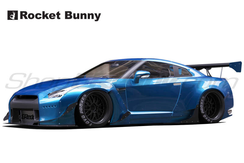 GReddy 2009+ Nissan GT-R R35 Full Rocket Bunny Wide-Body Aero Kit w/ Wing - photo 3
