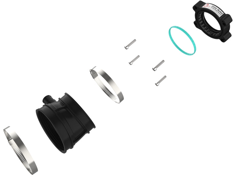 aFe 2020 Vette C8 Silver Bullet Aluminum Throttle Body Spacer / Works With aFe Intake Only - Black (afe46-34023B) - photo 2