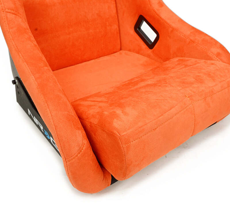 NRG FRP Bucket Seat ULTRA Edition W/ Grey Pearlized Back / Orange Microfiber Material - Large (FRP-302OR-ULTRA) - photo 7