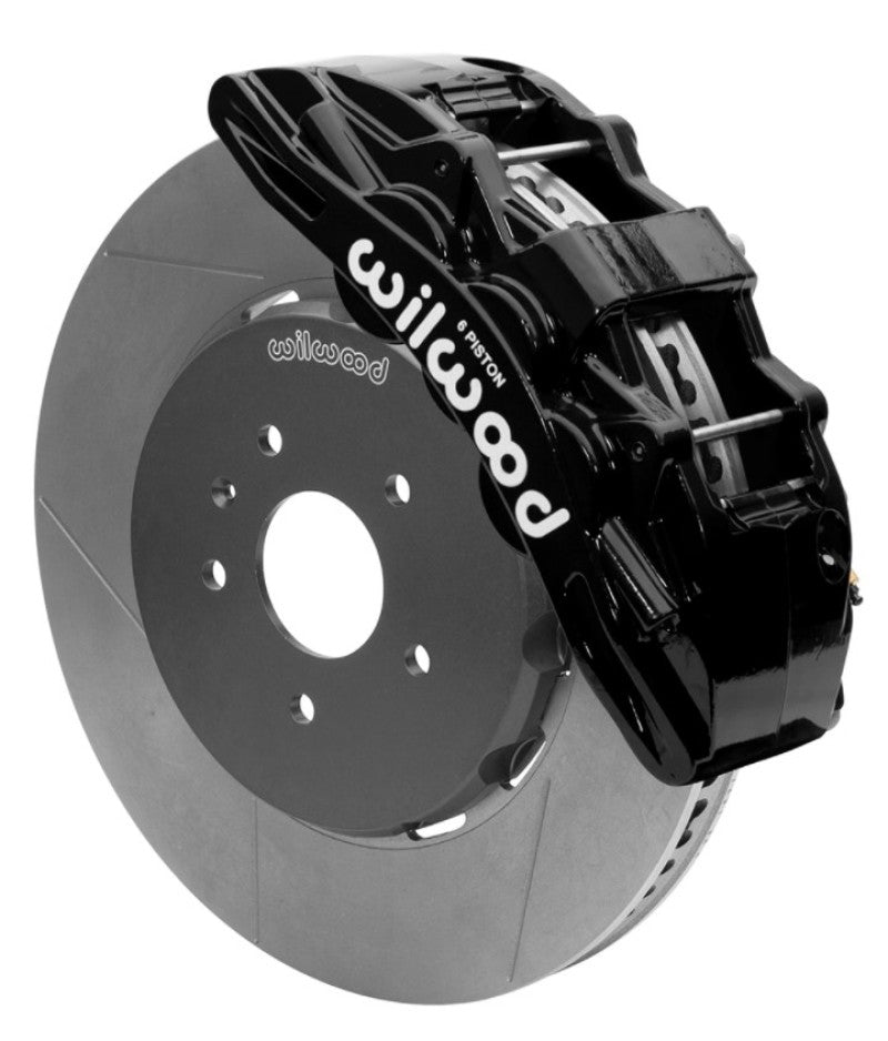 Wilwood 2014-2019 Chevrolet Corvette C7 SX6R Front Big Brake Kit (15in) - Black / Slotted