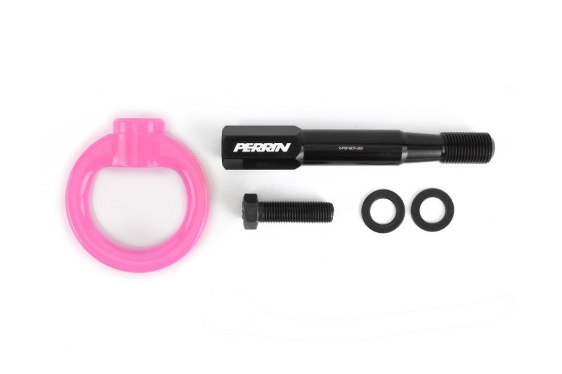 Perrin 15-17 Subaru WRX & STI / 13-17 Crosstrek / 12-16 Impreza Tow Hook Kit (Front) - Hyper Pink (PSP-BDY-232HP) - photo 4