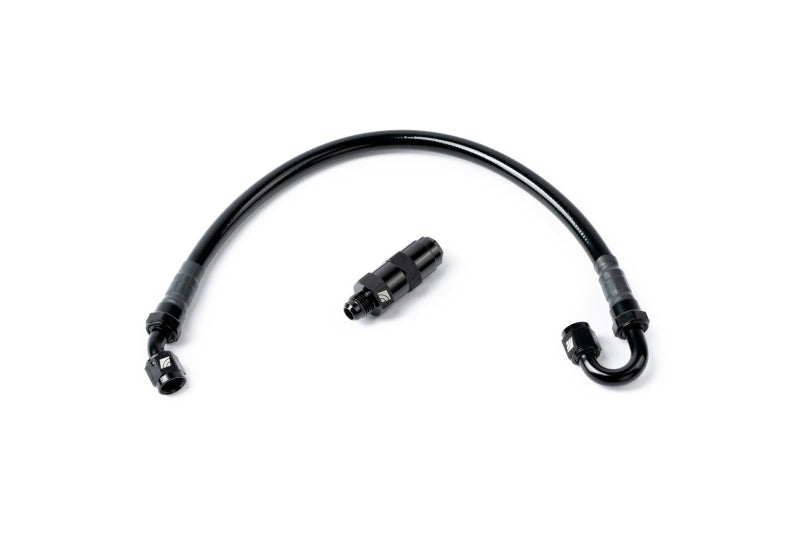 AMS Performance VR30DDTT 5/16 Quick Connect to -6AN Inline Fuel Pulsation Damper w/ -6AN Fuel Line (amsAMS.47.07.0009-2)