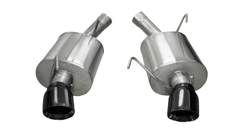 CORSA Performance 2005-2010 Ford Mustang Shelby GT500 5.4L V8 Black Sport Axle-Back Exhaust