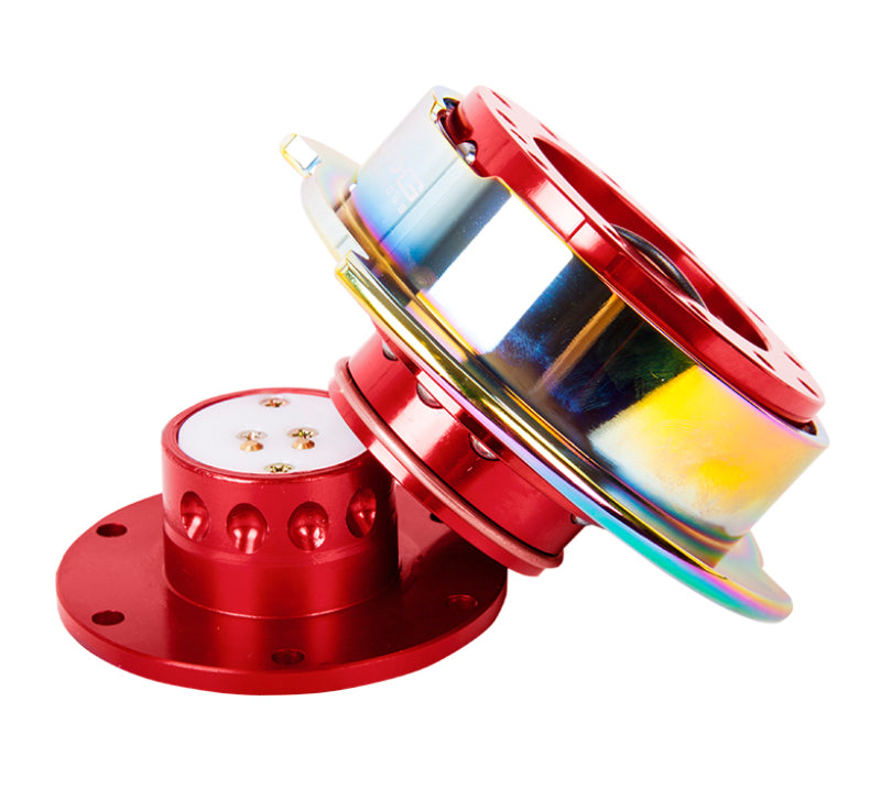NRG Quick Release Gen 2.5 - Red Body / Neochrome Ring (SRK-250RD/MC) - photo 2