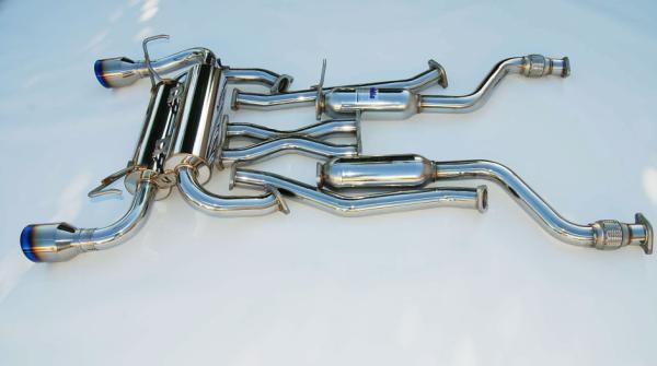 Invidia 2009+ 370Z Gemini Rolled Titanium Tip Cat-Back Exhaust