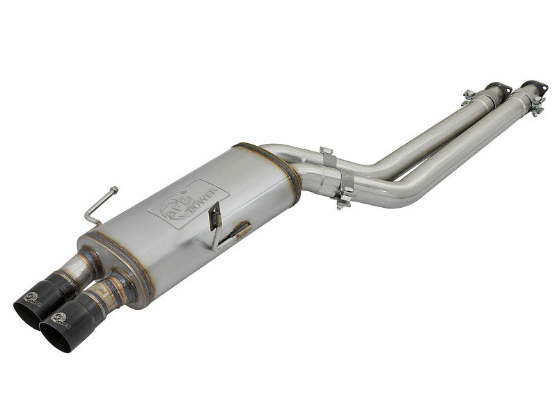aFe MACH Force-Xp Exhausts 2.5in Stainless Steel Cat-Back with Black Tips 1996-1999 BMW M3 L6 3.2L