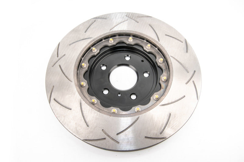 DBA Nissan 370Z (Z34) 5000 Series T3 Slotted 2-Piece Front Brake Rotor, Black Hat (DBA52314BLKS)