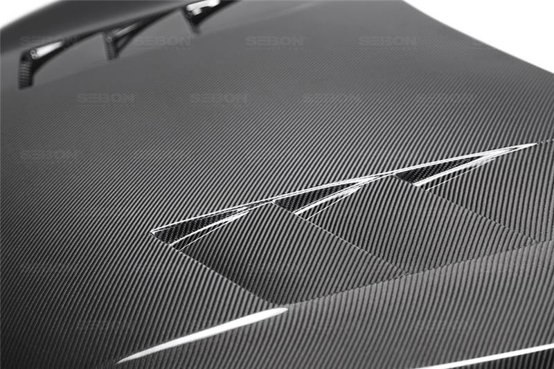 Seibon 2016-2018 Honda Civic Coupe/Sedan/Hatchback TS-Style Carbon Fiber Hood - photo 3