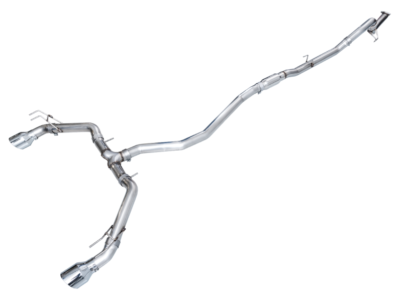 AWE Tuning 2022+ Honda Civic Si/Acura Integra Track Edition Cat-Back Exhaust - Dual Chrome Silver Tips