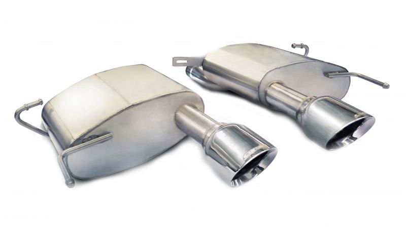 CORSA Performance 2011-2015 Cadillac CTS Coupe V 6.2L V8 Polished Sport Axle-Back Exhaust - photo 4