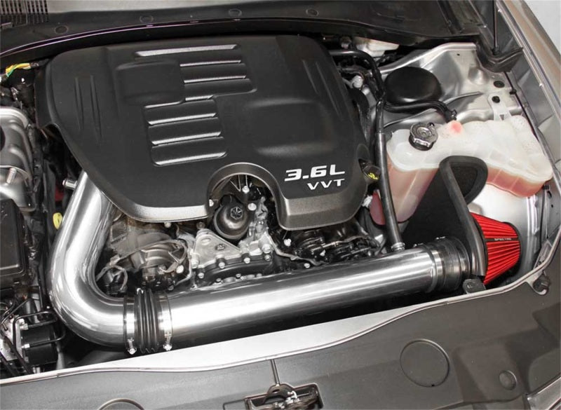 Spectre 2011-2017 Challenger/Charger 3.6L Air Intake Kit - Polished w/Red Filter (spe9028) - photo 4