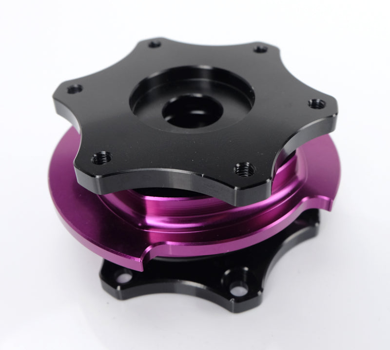 NRG Quick Release SFI SPEC 42.1 - Shiny Black Body / Shiny Purple Ring (SRK-R200BK-PP) - photo 2