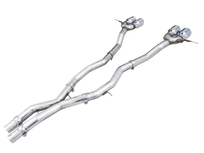 AWE Tuning Track Edition Cat-Back Exhaust for BMW G8X M3/M4 - Chrome Silver Tips - photo 5