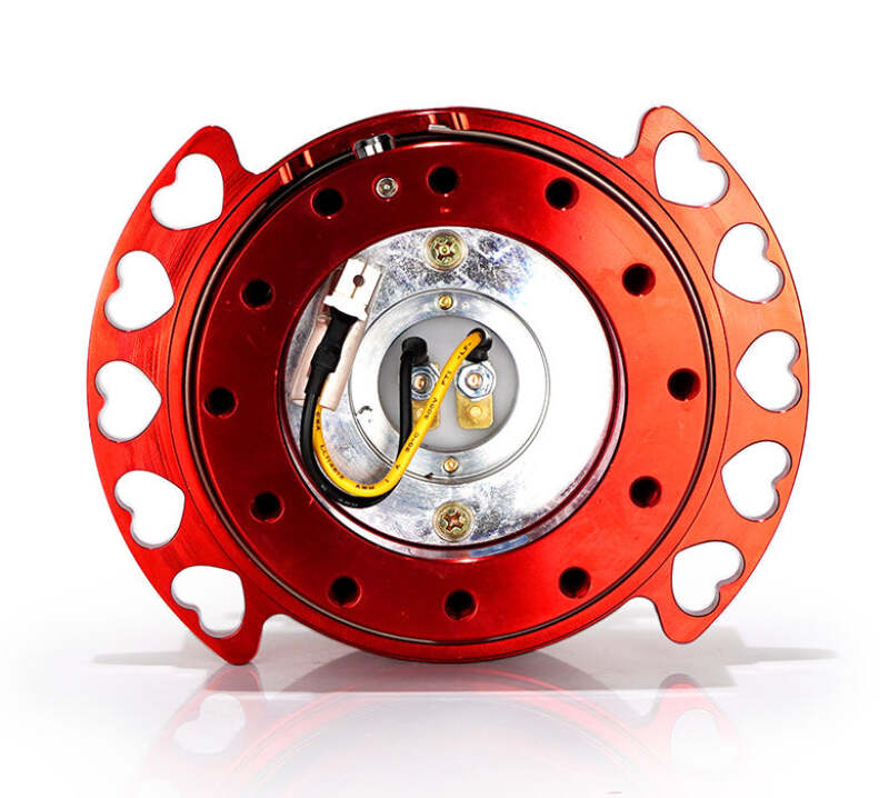 NRG Quick Release Kit - Red Body/ Red Heart Cutout Ring (SRK-222RD-RD) - photo 3
