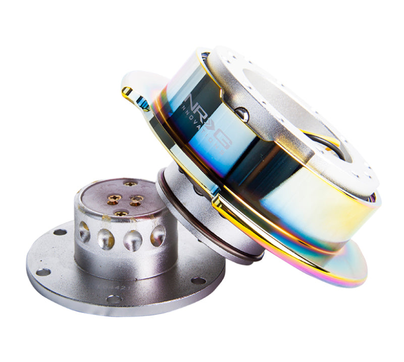 NRG Quick Release Gen 2.5 - Silver Body / Neochrome Ring (SRK-250SL/MC) - photo 2