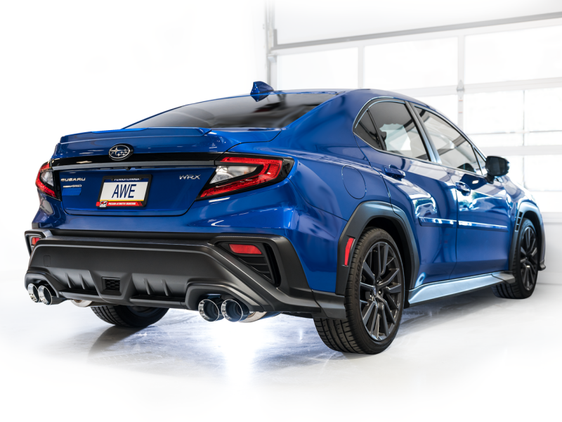 AWE Tuning 2022-2025 Subaru VB WRX Touring Edition Axle-Back Exhaust - Chrome Silver Tips - photo 3