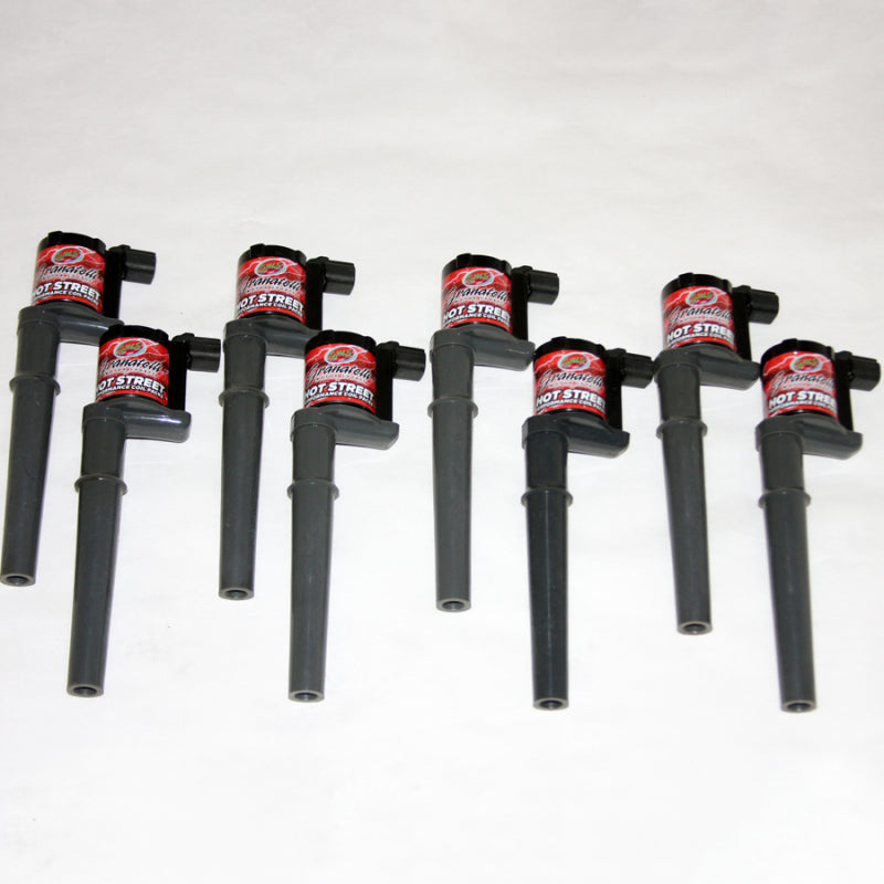 Granatelli Motor Sports 99-14 Ford 4.6L/5.4L/5.8L 4V Hot Street Coil Packs - Black (Set of 8)
