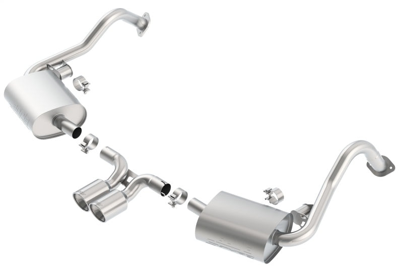 Borla 2014-2015 Porsche Cayman/Boxster (981) RWD 2Dr Dual Center Rear Exit Cat-Back 4in Tip Exhaust System - photo 2