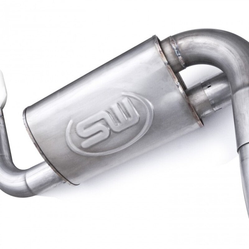 Stainless Works 2016-2018 Ford Focus RS 3in Cat-Back Vintage Round Muffler 5in Tips - photo 2