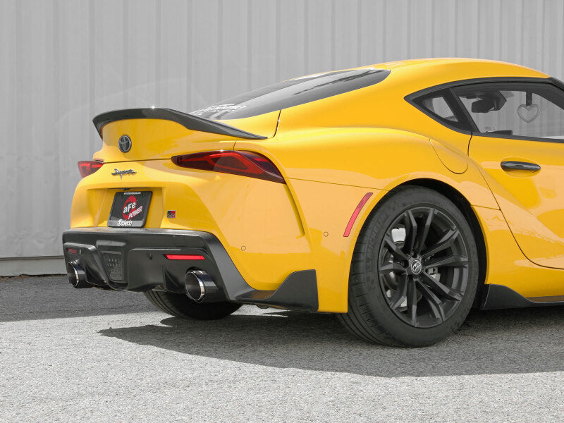 aFe POWER Takeda 2021 Toyota Supra 2.0L 2.5in-3in 304 Stainless Steel Cat-Back Exhaust with Carbon Tips - photo 5