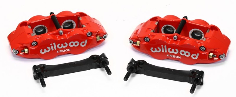 Wilwood 1997-2013 Chevrolet Corvette C5/C6 Forged Narrow Superlite 4R Rear Caliper & Bracket Kit - Red