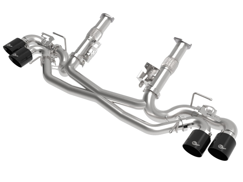 aFe MACH Force-Xp 304 Stainless Steel Cat-Back Exhaust Black 2020 Chevrolet Corvette C8 - photo 3