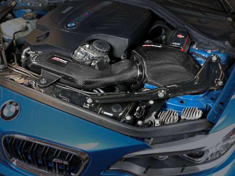aFe Black Series Carbon Fiber CAIS w/PDS Filter 2016-2018 BMW M2 (F87) L6-3.0L (afe58-10004D) - photo 8