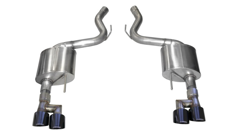 CORSA Performance 2018-2023 Ford Mustang 5.0L V8 3in Sport Axle-Back Dual Rear Exit with 4in Black PVD Pro-Series Tips - photo 2