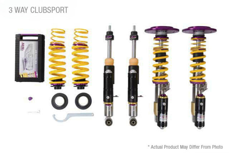 KW Clubsport 3-Way Coilover Kit for Porsche 911 GT2RS 991.2 Without OE NoseLift (39771281)
