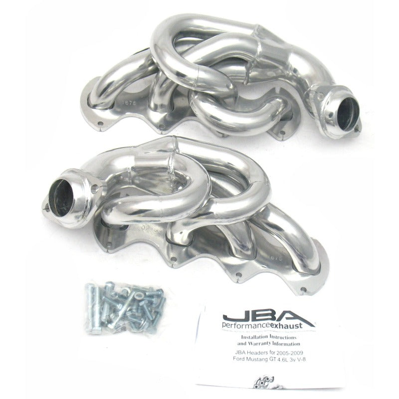 JBA 2005-2010 Ford Mustang 4.6L 3V 1-5/8in Primary Silver Ctd Cat4Ward Header - photo 2
