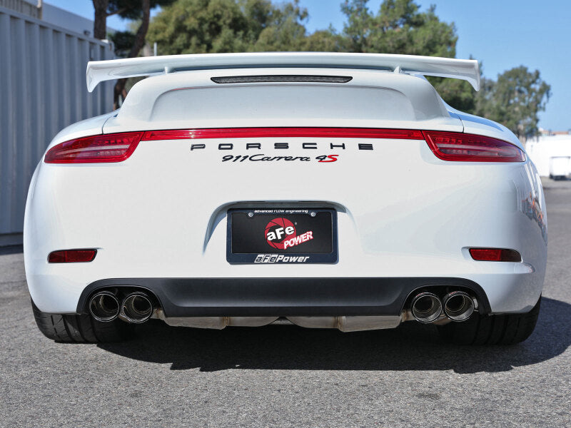 aFe MACH Force-Xp 2012-2016 Porsche 911 Carrera H6-3.8L 304 Stainless Steel Cat-Back Exhaust with Carbon Fiber Tips - photo 5