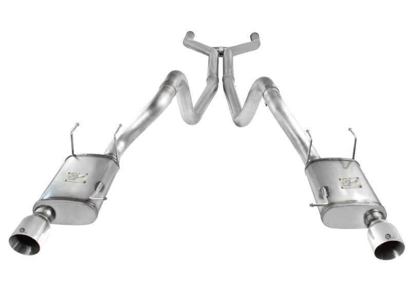 aFe MACH Force-Xp Cat-Back Exhaust 3in Stainless Steel with Polished Tips 2011-2014 Ford Mustang GT V8 5.0L - photo 2