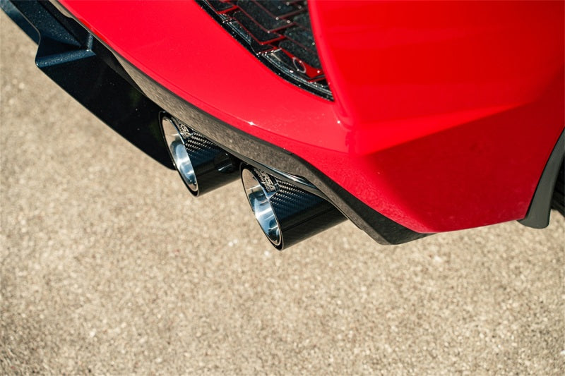 CORSA Performance 2020-2025 Chevrolet Corvette C8 RWD 3in Xtreme Cat-Back Exhaust with 4.5in Carbon Fiber Polished Tips - photo 2