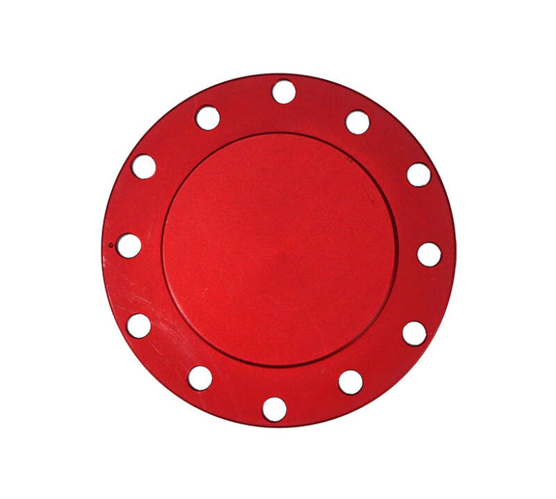 NRG Horn Delete Plate Flush 70x6in / 74x6 PCD pattern - Red (STR-150RD)